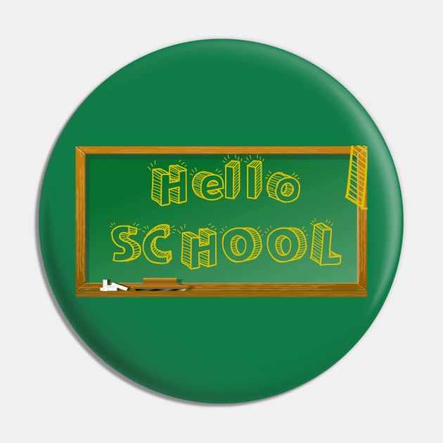 Hello School Pin by Ahmed ALaa