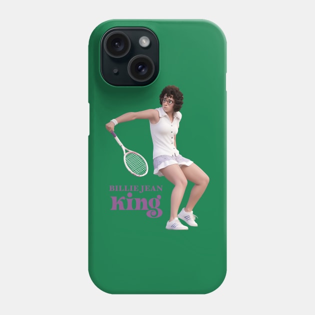 Billie Jean King Phone Case by BAJAJU