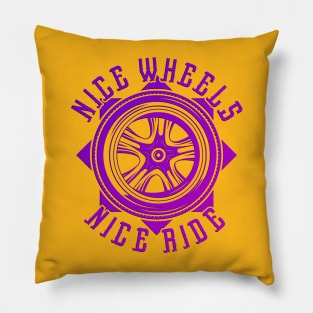 Nice Wheels Nice Ride Pillow