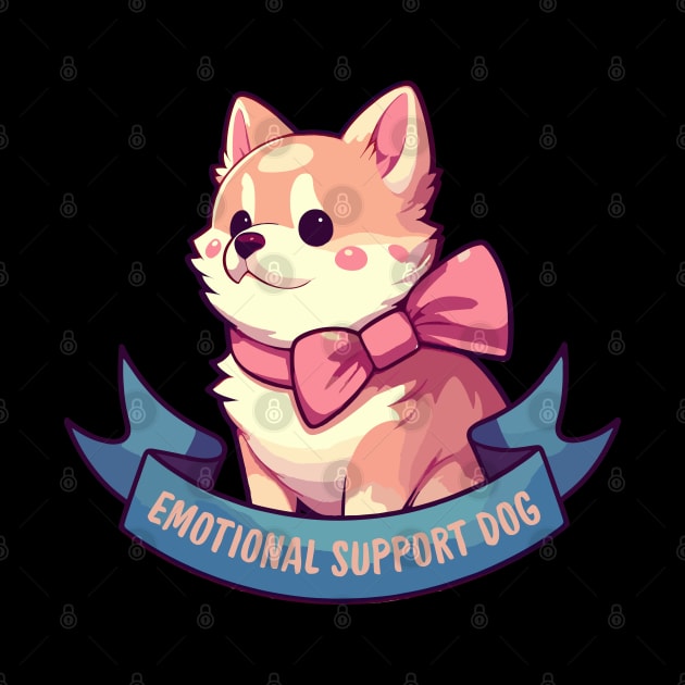 Kawaii Emotional Support Dog by TomFrontierArt