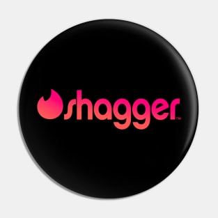 Tinder Parody Shirt - Shagger Pin