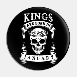 Kings Are Born In January Pin