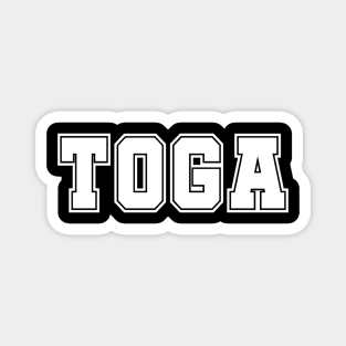 Toga Saratoga Springs Upstate New York Magnet