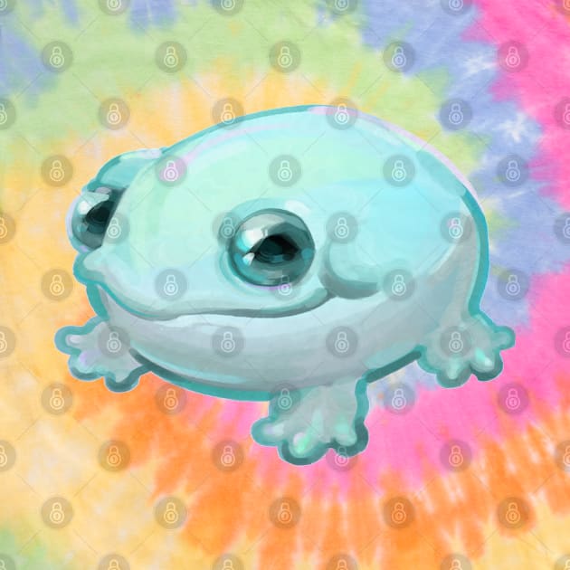 Smiley Frog Friend Painted by evumango