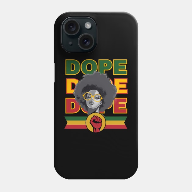 Unapologetically Dope black Phone Case by Jam3x