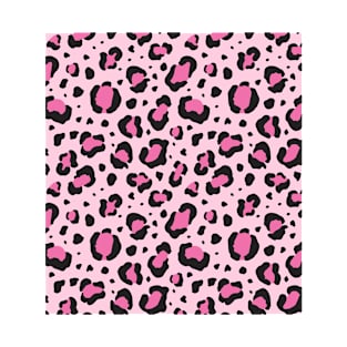 Pink Leopard Print Pattern T-Shirt