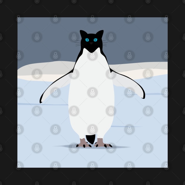 Penguin Cat by KneppDesigns