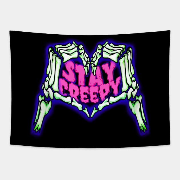 Stay Creepy Tapestry by Tori Jo