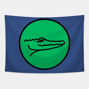 Green crocodile Tapestry