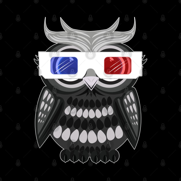Owl - 3D Glasses by adamzworld