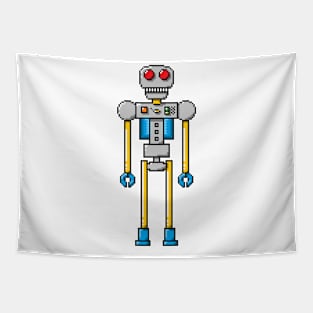 Pixel Robot 109 Tapestry