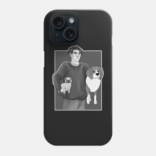 Nick Nelson - heartstopper Nellie And Henry B&W Phone Case