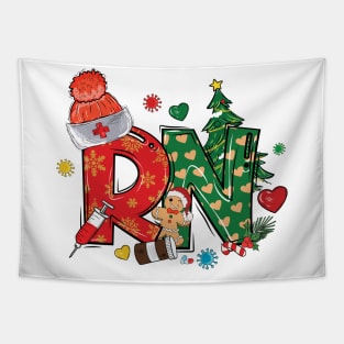 Nurse RN Christmas Tapestry