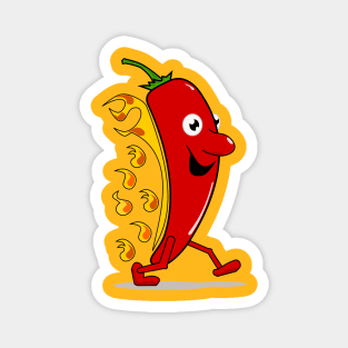 Burning chili Magnet