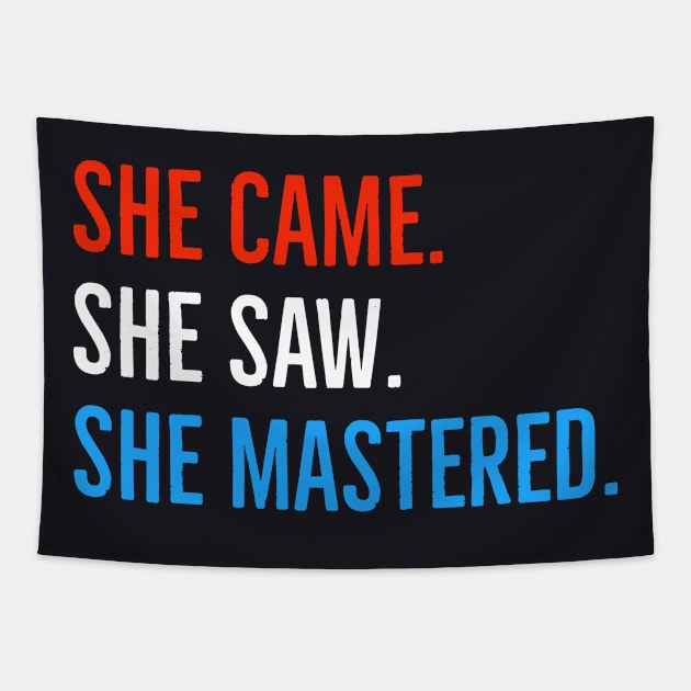 She Came She Saw She Mastered Tapestry by Suzhi Q