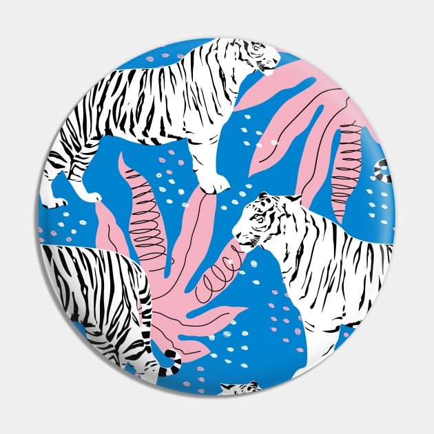 White Tiger Neck Gator White Tiger Pin by DANPUBLIC