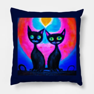 Cats In Love Pillow