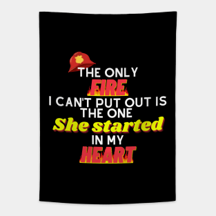 Firefighter Husband Gift Tapestry