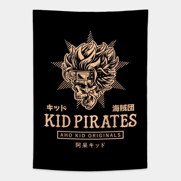 Captain Kid - Front & Back Tapestry by Aho Kid