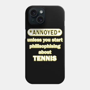 Tennis forehand backhand tennis tennis player Phone Case