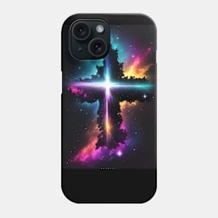 Cross Light Piercing The Nebula Phone Case