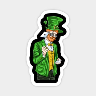 playing card st patrick's day Magnet