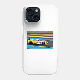 Chevrolet Corvette C7.R no63 Le Mans 24 Phone Case