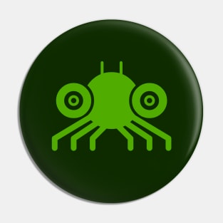 Spidy Dark Green Pin