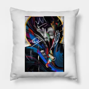 Baby Boy Abstract Art Piece Pillow