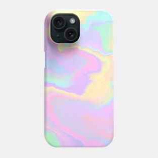 Rainbow fluid pour pastel colors abstract Phone Case