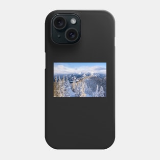 Frosted Pines on the Summit Phone Case