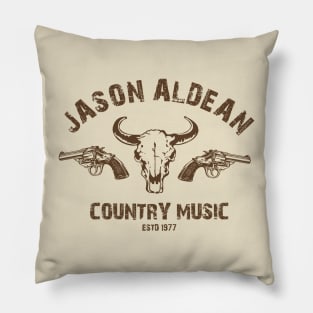 jason aldean country music Pillow