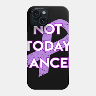 Not Today Cancer Lavender Ribbon Phone Case