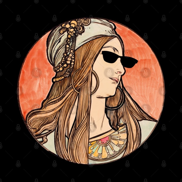 Old fashion art with thug life glasses by Style24x7