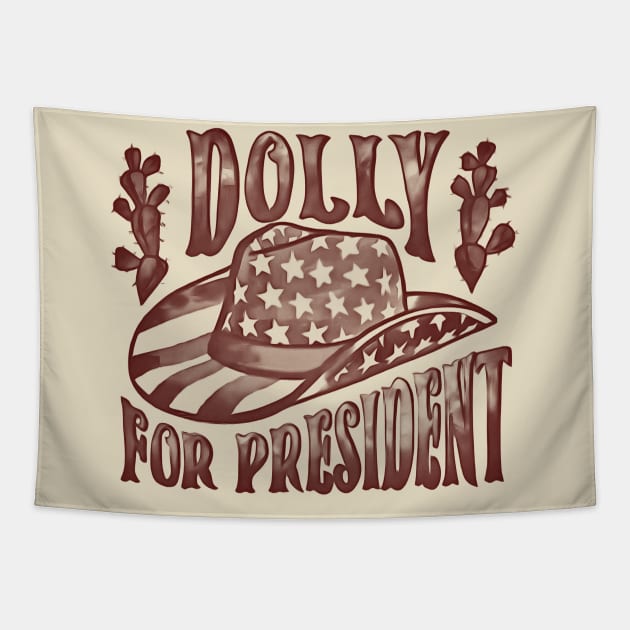 Dolly for President Tapestry by wintoastore