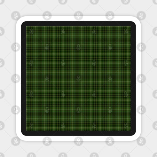 Suzy Hager "Aurelia" Plaid with Greens, Grey and Black for Prettique Magnet by suzyhager