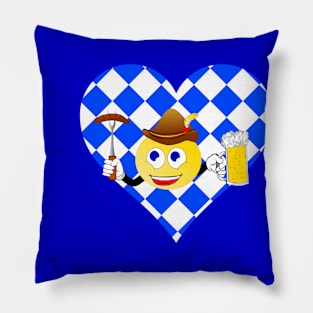 love oktoberfest emoji Pillow