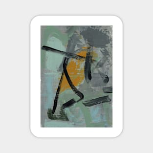 Art Acrylic artwork abstract Wind Magnet