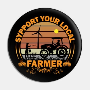 Farmer T - Shirt Design Pin