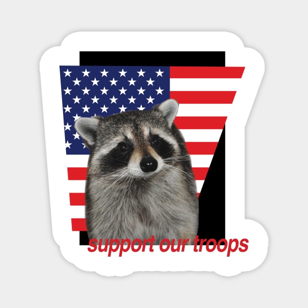 support our troops Magnet by bucketthetrashpanda