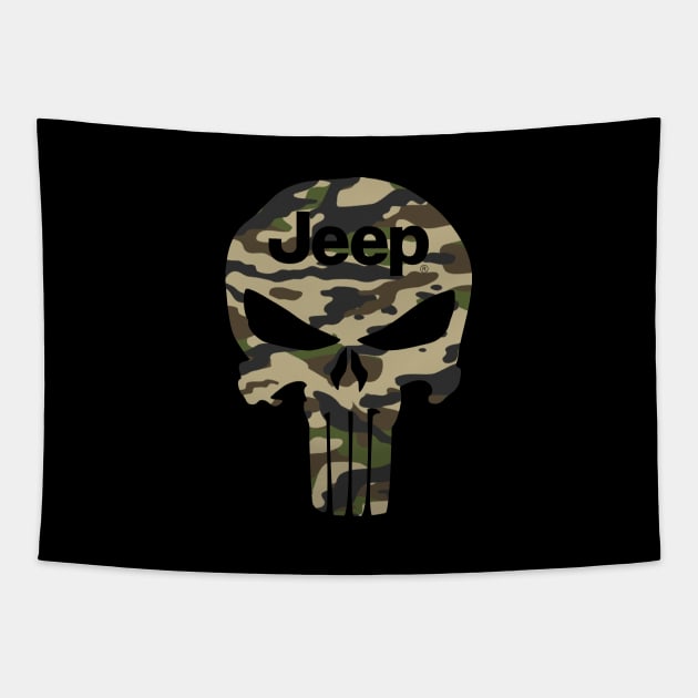 Jeep Army Tapestry by Diamond Creative