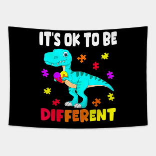 Autism Awareness Its Ok To Be Different Autism Dinosaur Tapestry