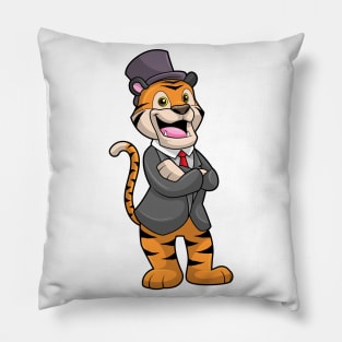 Tiger as Groom with Jacket & Hat Pillow