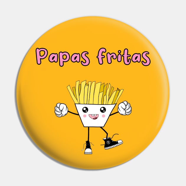 Papas Fritas - Comic Pin by Meine Zwergenkinder