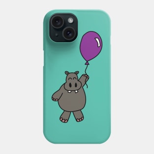 Hippo with Balloon Phone Case