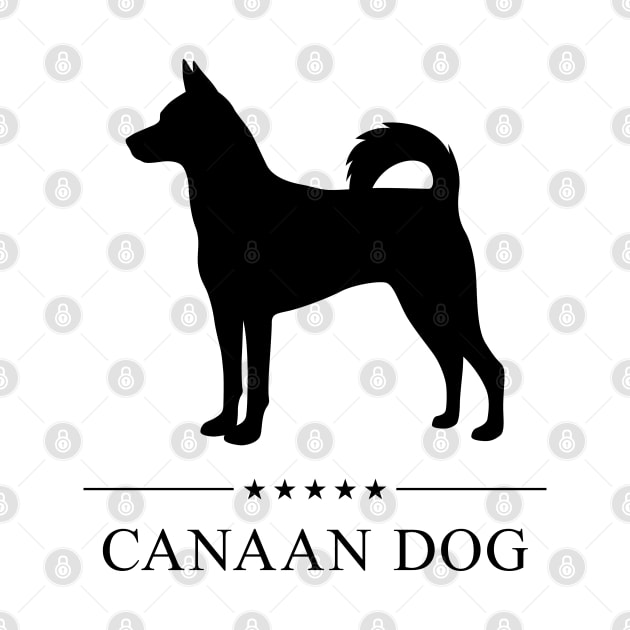 Canaan Dog Black Silhouette by millersye