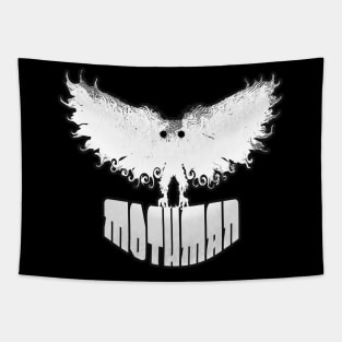 Mothman West Virginia Wing Humanoid Moth Retro Vintage White Tapestry