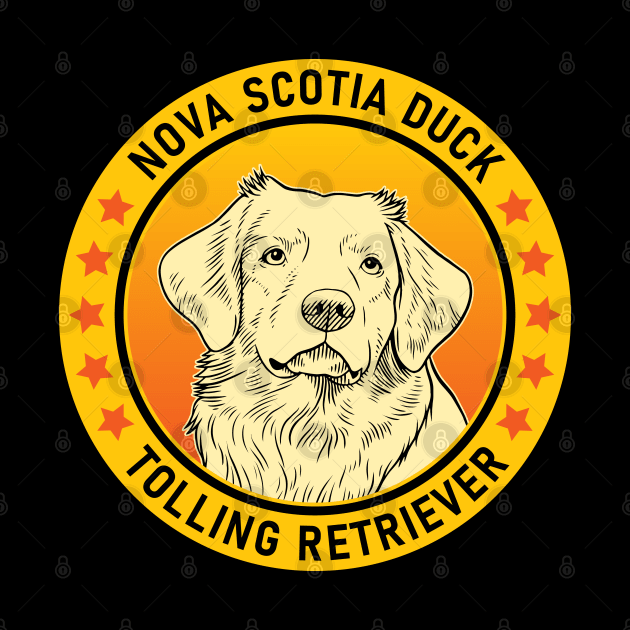 Nova Scotia Duck Tolling Retriever Dog Portrait by millersye