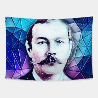 Arthur Conan Doyle Snow Portrait | Arthur Conan Doyle Artwork 5 Tapestry