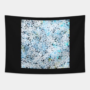 Leaves pattern Blue Tapestry